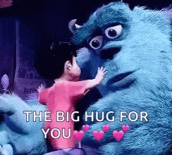 Boo Hug GIF - Boo Hug Monsters Inc - Discover & Share GIFs Big Hug Gif, Big Hugs For You, Monsters Inc Boo, Hug Gif, Bear Gif, Glitter Gif, Virtual Hug, Love Monster, Good Night Gif