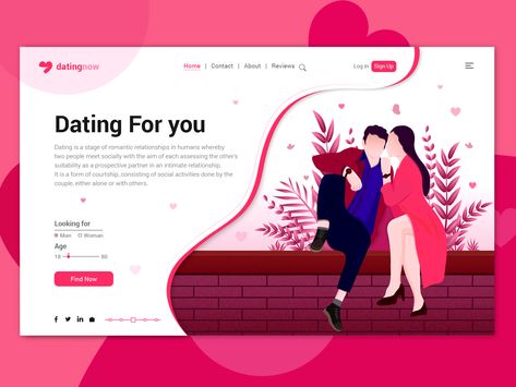 Dating for you Landing Page Landing Page Inspiration, App Landing Page, Ui Design Website, Best Dating Apps, Creative Web Design, Homepage Design, Landing Page Template, Website Design Layout, Speed Dating