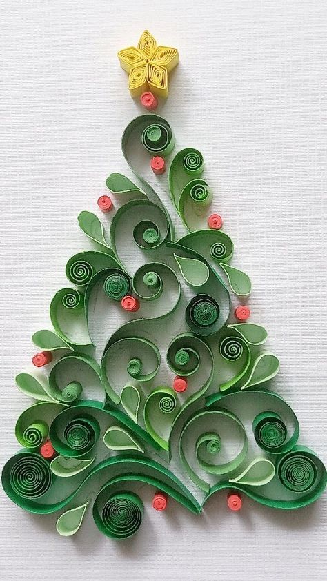 Diy Quilling Crafts, Quilled Christmas, Chrismas Cards, Quilling Flower Designs, Paper Quilling Tutorial, Paper Quilling For Beginners, Paper Quilling Cards, Origami And Quilling, Quilling Work