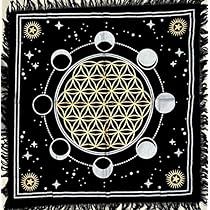 Witchcraft Alter, Astrology Tapestry, Witchcraft Kit, Wiccan Alter, Wild Owl, Meditation Table, Trippy Room, Bedroom Teen, Black Tablecloth