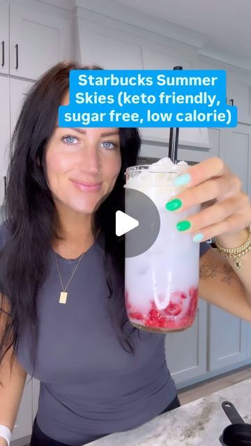 Julie Smith | Keto Made Simple on Instagram: "Copycat Starbucks Summer Skies drink, but keto friendly!   This is sugar free, extremely low in calories, and can be made dairy free without the whipped topping. So tasty!! 🤗  #starbucks #starbuckssummer #summerskies #keto #ketostarbucksdrinks #starbuckssummerskies" Starbucks Summer Skies Drink Copycat, Summer Skies Drink Starbucks, Summer Skies Starbucks, Starbucks Summer Skies Drink, Keto Made Simple, Copycat Starbucks Drinks, Julie Smith, Starbucks Pumpkin Spice Latte, Starbucks Summer