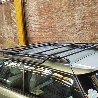 Suv Roof Rack Ideas, Roof Rack Ideas Off Road, Roof Rack Ideas, Overland Roof Rack, Diy Roof Rack, Roof Rack Tent, Roof Rack Basket, Diy Jeep, Lumber Rack