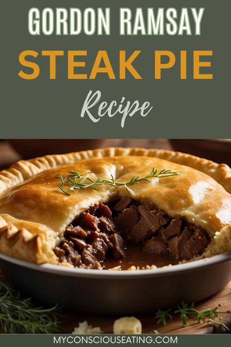 Steaming steak pie fresh from the oven Steak Pie Recipe, Gordon Ramsay Steak, Gordon Ramsey Recipes, Steak Pie, Meat Pie Recipe, Dinner Experience, Steak And Ale, Gordon Ramsay Recipe, Hearty Comfort Food