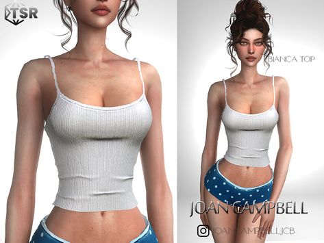 The Sims Resource - Bianca Top Different Body Sizes, Match Art, Cc Top, Sims 4 Tsr, The Sims 4 Skin, Sims 4 Cc Makeup, Sims 4 Cc Skin, Sims 4 Expansions, Sims 4 Cc Folder