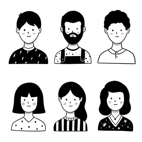 People Avatar, Women Icon, Icon People, Avatar Design, Doodle People, Disney Princess Cartoons, Comics Characters, Vector People, People Icon