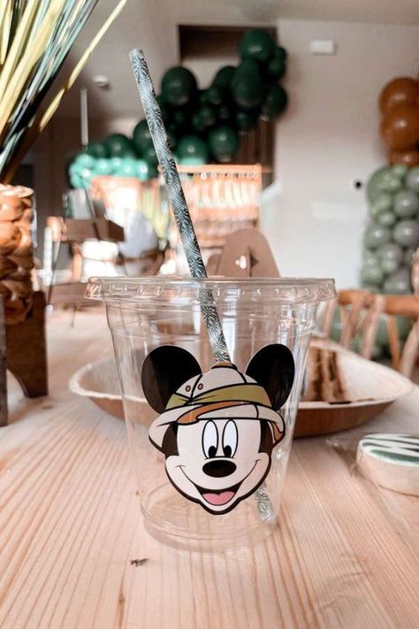 Safari Birthday Party Mickey Mouse, Disney Safari Birthday Party, Mickey Jungle Safari Party, Mickey Mouse Birthday Safari, Safari Mickey Mouse Party Birthday, Mickey And Minnie Safari Party, Safari Mickey Birthday Party, Mickey Safari First Birthday, Mickey Mouse Safari Birthday Decorations