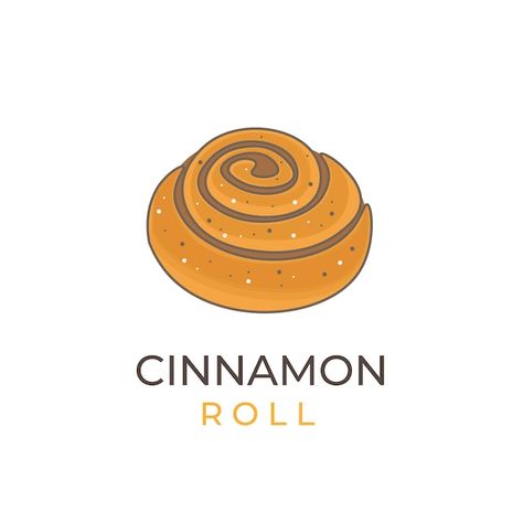 Baked cinnamon roll cartoon illustration... | Premium Vector #Freepik #vector #cinnabon #cinnamon-roll #pastry #dessert Cinnamon Roll Illustration, Cinnamon Roll Character, Cinnamon Roll Cartoon, Dessert Illustrations, Pastry Logo, Cinnamon Scrolls, Cinnamon Twists, Dessert Illustration, 19 Days Characters