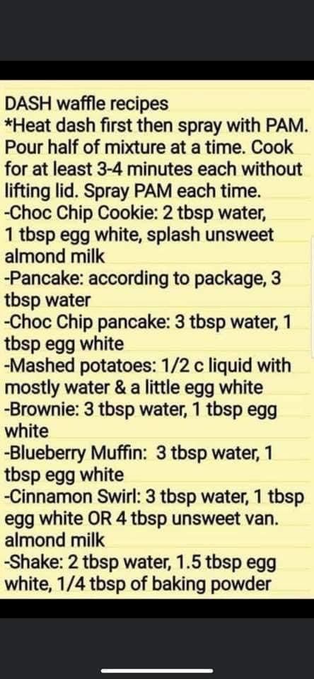 Almond Milk Pancakes, Mini Waffle Recipe, Fueling Hacks, Green Pancakes, Dash Recipe, Lean Protein Meals, Lean And Green, Lean Meals, Lean And Green Meals