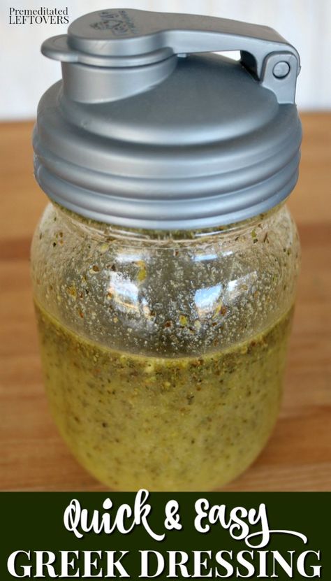 Greek Dressing Recipe Healthy, Diy Greek Salad Dressing, Diy Greek Dressing, No Sugar Salad Dressing Recipes, Greek Salad Dressing Recipe Authentic, Golo Salad Dressing Recipes, Authentic Greek Salad Dressing, Greek Dressing Recipe, E2m Recipes