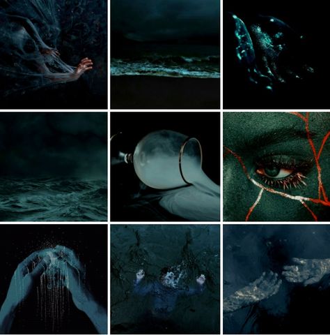 lethe - the personified spirit of forgetfulness and oblivion. she is often connected with the underworld river lethe. Underworld Aesthetic, Make Your Own Character, Dark Color Palette, Monster Theme, Collage Board, Sea Witch, Fantasy Novel, Mood Board Inspiration, Art Drawings Sketches Creative