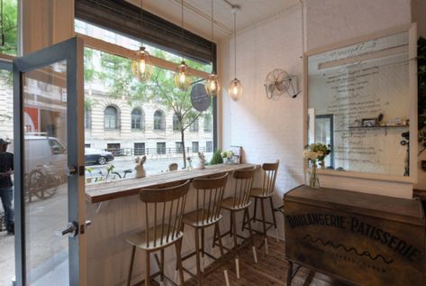 Maman for a French spin on the classic chocolate chip cookie. In Soho New York City. Bakery Seating Area, Bakery Seating, Maman Nyc, Soho Ny, Portfolio Project, Future Shop, Walter Mitty, French Bakery, Bakery Bread