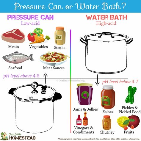 Pressure canning vs water bath. Canning for beginners Diy Canning, Easy Canning, Pressure Canning Recipes, Canning Kitchen, Canning 101, Home Canning Recipes, Canning Vegetables, Canning Food Preservation, Canned Food Storage