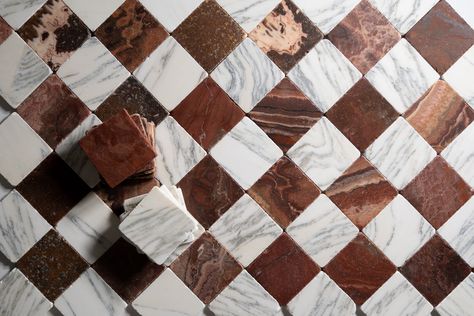 Castelli Marble - Checkered Marble Tile Vintage Tegel, Marble Tile Bathroom, Onyx Marble, Marble Flooring, Tile Inspiration, Custom Tiles, Marble Tile, Marble Floor, Marble Tiles