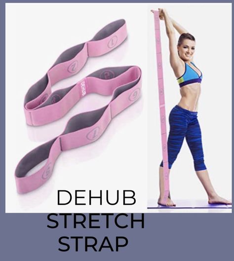 The ‘DEHUB Stretch Strap’ is an Elastic Yoga Stretching Strap with Multi-Loop for Physical Therapy, Pilates, Yoga, Dance & Gymnastics Exercise. This strap is really easy to use and durable and has minimizes the time to strap into and stretch. More portable and easier for on-the-go. Designed for everyone from beginners to intermediate, too advanced. With skin friendly quality, the individual loops allow for free stretching without fear of injury. #alternative #replacment #durable #easytouse Yoga Strap Stretches, Warehouse Plan, Cobra Pose Yoga, Pilates Stretches, Sports Centre, Stretch Strap, Fish Pose, Yoga Stretching, Indoor Gym