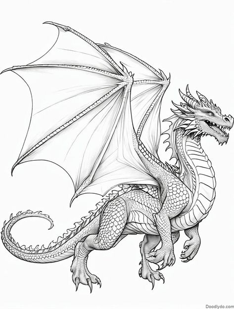 Coloring Pages Dragons Realistic, 2024 | Ejderhalar, Portre . #Dragon_Sketches_Pencil #Dragons_Realistic #Dragon_Sketch_Pencil #Dragon_Colouring_Pages Dragons Realistic, Dragon Colouring Pages, Realistic Dragon Drawing, Animation Tattoo, Dragons Drawing, Dragon Mandala, Beautiful Dragons, Easy Dragon Drawings, Relaxing Coloring Pages