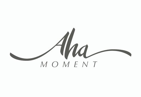 Aha Moment by Alex Tebar Aha Moment, Retail Display, Design Typography, Typography Design, Typography, In This Moment, ? Logo, Like Button, Pinterest Likes