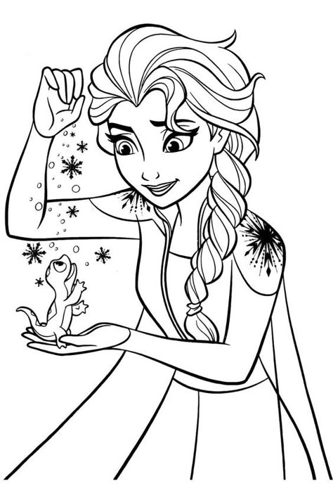 Free Printable Elsa Coloring Pages for Kids - Best Coloring Pages For Kids Frozen Coloring Sheets, Princess Coloring Pages For Kids, Snowflake Coloring Pages, Frozen Printables, Elsa Coloring, Easy Coloring Pages For Kids, Elsa Coloring Pages, Frozen Coloring Pages, Disney Princess Colors