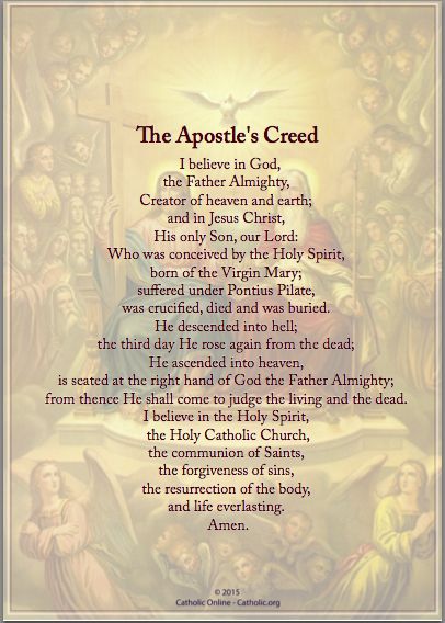 Apostle Creed, Apostle's Creed, Night Kids, Apostles Creed, The Apostles, Everyday Prayers, Kids Ministry, Rosary Prayer, Online Digital