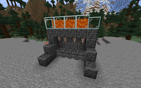 Minecraft Dripstone Lava Farm, Infinite Lava Source Minecraft, Lava Farm Minecraft Ideas, Lava Farm Minecraft, Minecraft Lava Farm, Farms In Minecraft, Minecraft Automatic Farm, Minecraft Paper, Farm In Minecraft