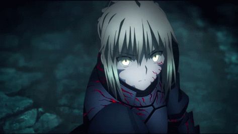 Alter Saber Alter GIF - Alter Saber Alter Fate - Discover & Share GIFs Quin Harley, Fate Stay Night Movie, Fate Stay Saber, Saber Fate Grand Order, Heavens Feel, Dark Saber, Saber Alter, Type Moon Anime, Saber Fate