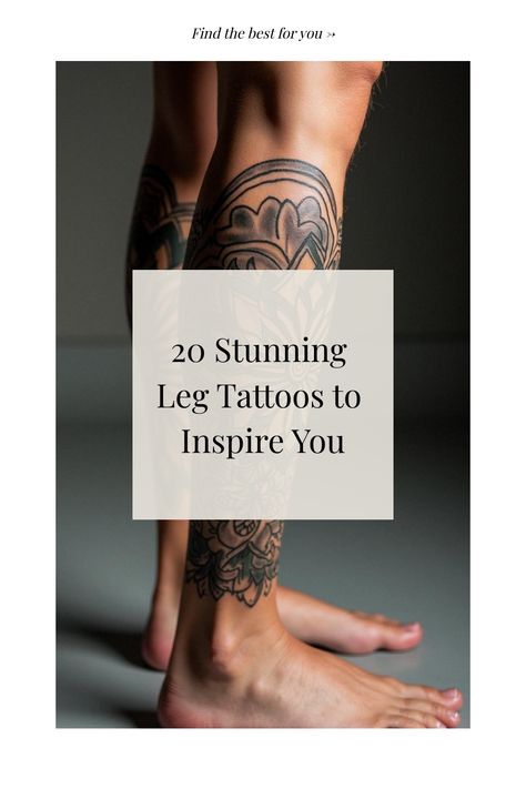 20 Stunning Leg Tattoos to Inspire You Half Leg Sleeves For Men, Leg Peices Tattoos, Leg Sleeve Tattoo Male For Men, Tattoo Ideas For Men Leg Calves, Calves Tattoo Men, Mens Calf Tattoo, Half Leg Tattoo Men Sleeve, Leg Sleeve Tattoo Men Full, Men's Leg Tattoos