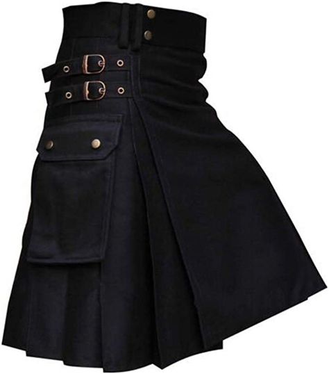 Skirts Types, Steampunk Skirts, Steampunk Medieval, Casual Steampunk, Modern Kilts, Scottish Women, Utility Kilt, Men In Skirts, Kilt Skirt