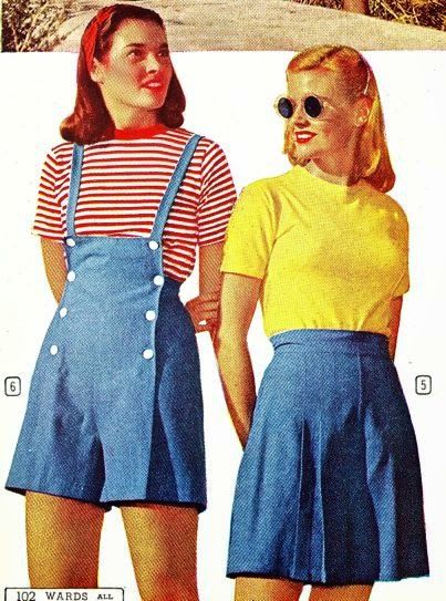 what-i-found: Summer Fashion 1945! 1945 Fashion, 1970s Summer Fashion, 70s Summer Fashion, Summer Vintage Outfits, 40s Outfits, 1940s Fashion Women, Decades Fashion, 1950s Fashion Women, 1940s Women