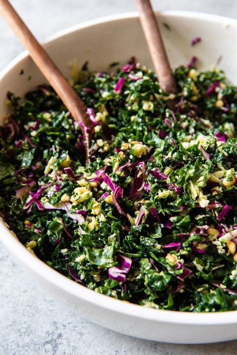 Chopped Kale Salad, Kale Salads, Chopped Kale, Chopped Salad Recipes, Oil Dressing, Kale Salad Recipes, Broccoli Slaw, Kale Recipes, White Cheddar Cheese