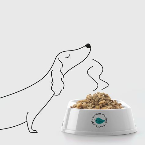 Peeka Paws brand run by Dachsund on Behance Dog Food Logo Ideas, Dog Food Illustration, Dog Food Design, Photoshop Ipad, Pet Advertising, Pet Food Store, Pet Food Packaging, Dog Marketing, Dog Design Art