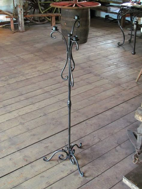 Mediterranean House Interior, Blacksmith Supplies, Chandelier Candle, How To Make A Chandelier, Chandelier Candle Holder, Wrought Iron Furniture, Wrought Iron Candle Holders, Iron Candle Holders, Rod Iron