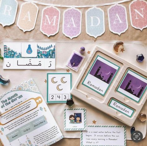 Montessori Activities for Learning About Ramadan - I Believe in Montessori Islamic Montessori, What Is Ramadan, Islamic Parenting, Pattern Block Templates, Ramadan Printables, Ramadan Calendar, Spiritual Reflection, About Ramadan, Islamic Calendar