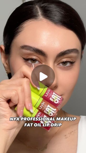 Atosa Aghakhani on Instagram: "I carry one of these in my bags and I’m addicted. The Fat Oil Lip Drips from @nyxcosmetics_canada are hydrating and lock in moisture. Grab yours from @walmartcanada .  @nyxcosmetics_canada #ad #FatOilLip" Nyx Fat Lip Oil, Nyx Lip Oil, Nyx Fat Oil, Fat Oil, Nyx Lip, Dripping Lips, My Bags, I Carry, Nyx Professional Makeup