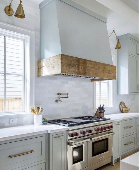 Mcm Kitchens, Moore Kitchen, Kitchen Feature Wall, Stove Range Hood, Kitchen Feature, Hood Vents, Oven Fireplace, Oven Hood, Kitchen Design Gallery