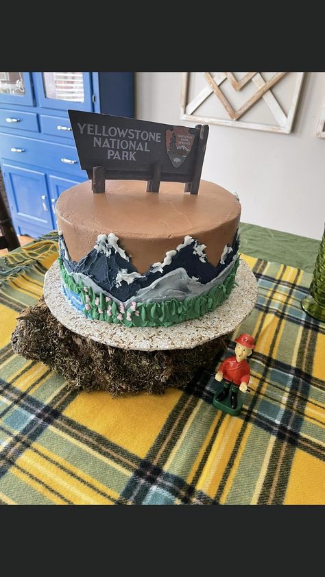 National Parks Cake, Yellowstone Cake, National Park Cake, National Park Service, Yellowstone National, Yellowstone National Park, National Park, National Parks, Projects To Try