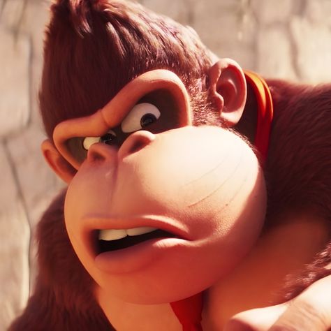 Donkey Kong Pfp, Mario Theme, The Super Mario Bros Movie, Super Mario Bros Movie, Mario Stuff, Heavy Breathing, Monkey Design, Nintendo Art, Mario Bros.