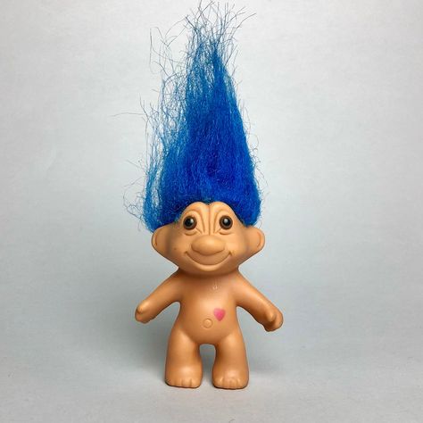 Excited to share this item from my #etsy shop: Vintage 90s German Troll Gnome Rubber Toy, Blue Hair Fairytale Cartoon Character Kind Monster Doll, Collectible Memorabilia Gift for Friend Blue Hair Cartoon Characters, Cartoon Characters With Blue Hair, Blue Hair Character Cartoon, Blue Haired Characters, Blue Hair Cartoon, Fairytale Cartoon, Blue Gnome, Monster Dolls, Kids Calendar