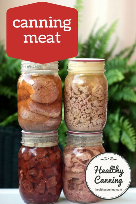 Canning Rabbit Meat, Pressure Canning Meat, Canned Beef, Healthy Canning, Canning Pressure Cooker, Canning Meat, Food Canning, Canned Meats, Pressure Canning Recipes