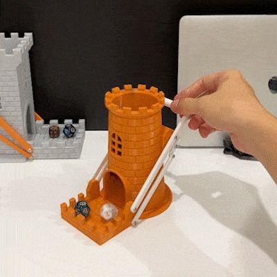 DND MECHANICAL DICE TOWER GAME EASY PRINT FIX DICE SIZE 30MM, you need 10 m3 8mm, 2 m3 5mm I hope you like it. Thank You! Tower Games, Dice Tower, Dnd Dice, Simple Prints, Banner Ads, 3d Print, I Hope You, 3d Printing, Tower