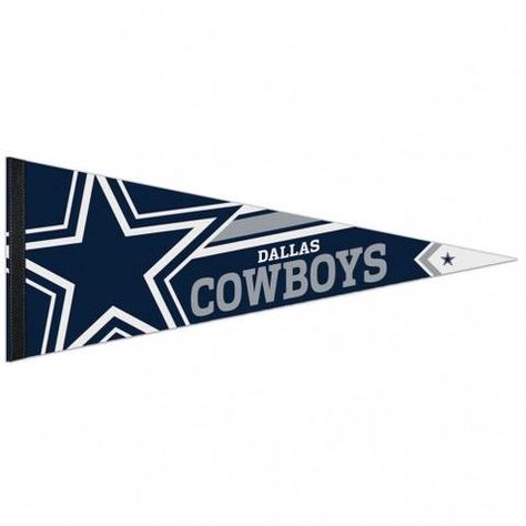 Dallas Cowboys Pennant 12x30 Premium Style #DallasCowboys Dallas Cowboys Flag, Cowboys Helmet, Dallas Cowboys Decor, Felt Design, Cow Boys, Cowboy Decorations, Pennant Flags, Felt Pennants, Nfl Dallas Cowboys