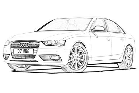 Audi car drawing Audi A4 Drawing, Audi Drawing Sketch, Audi Car Drawing, Audi Drawing, Audi Sketch, Audi Art, Audi A4 Black, Audi Convertible, Car Drawing Pencil