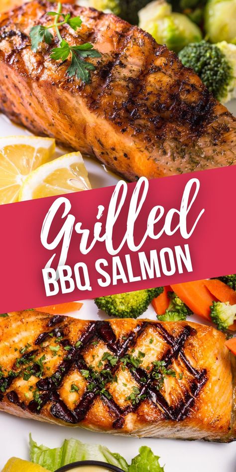 Salmon Bbq Grill, Bbq Salmon Recipes Barbecues, Salmon On Bbq Grill, Bbq Grilled Salmon, Bbq Salmon Side Dishes, Bbq Salmon Steaks, Barbecue Salmon Recipes, Bbq Salmon Recipes In Foil, Salmon Recipes Bbq