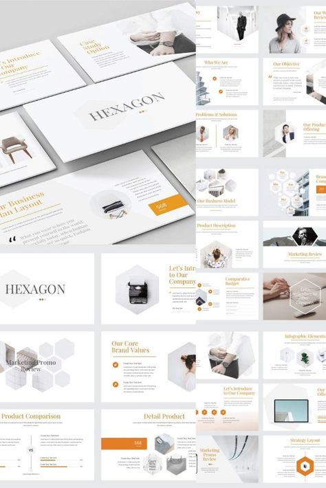 HEXAGON - Google Slide Template, #Template, #advertisement, #Slide, #Google, #HEXAGON, #ad Slide Template, Psych, Google Slides, Presentation Templates, Powerpoint Templates, Slides, Presentation, Graphic Design, Design