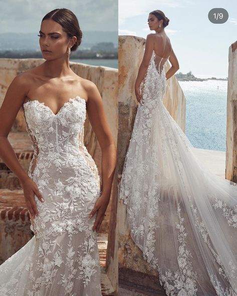 Calla Blanche, Illusion Wedding Dress, Open Backs, Alternative Wedding Dresses, Wedding Gowns Mermaid, Top Wedding Dresses, Dream Wedding Ideas Dresses, Pretty Prom Dresses, Dress Designer