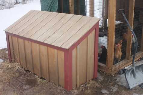 Raising Chickens, Part V: The Bin, or Storage at Your Coop | Of Goats and Greens Chicken Feed Storage Ideas, Chicken Supply Storage, Chicken Feed Storage, Pine Shavings, Chicken Supplies, Small Chicken Coops, Pooper Scooper, Chicken Coup, Grain Storage