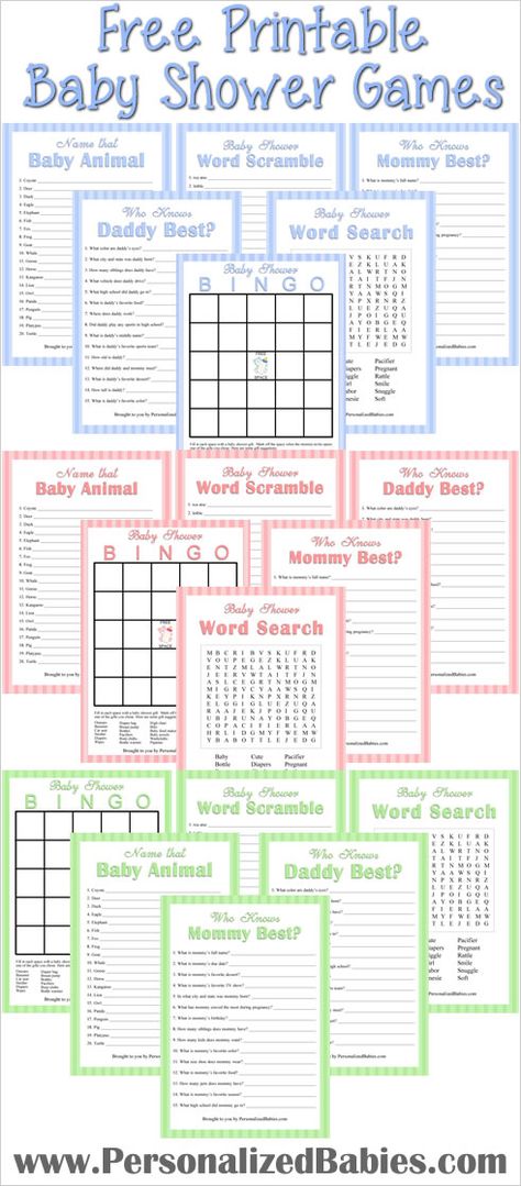 Free printable baby shower games! Bebe Shower, Free Printable Baby Shower Games, Free Baby Shower Games, Babyshower Party, Boy Baby Shower Ideas, Free Baby Shower, Trendy Baby Shower Ideas, Baby Shower Invitaciones, Elephant Baby Showers