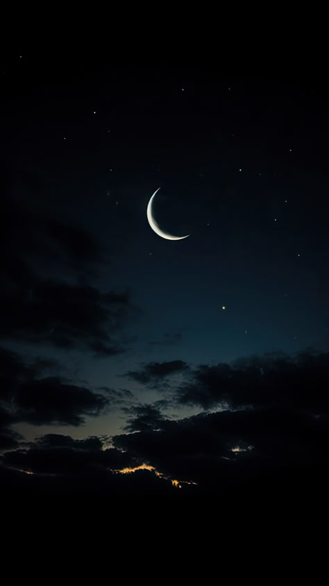 Cute Moon Wallpaper Iphone, Moon With Clouds Photography, Cute Night Sky Wallpaper, Aesthetic Wallpaper Of Moon, Nature Wallpaper Aesthetic Dark, Moon With Stars Aesthetic, Night Moon Aesthetic Wallpaper, Wallpapers Moon Aesthetic, Stars In The Sky Aesthetic