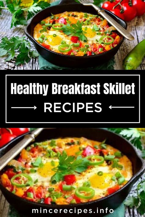 The Best Ever Paleo Breakfast Skillet Recipe. Paleo skillet recipes are the perfect choice for a healthy breakfast. Quick and easy to make, they can feed a large crowd and taste amazing. Unlike regular saute pans, a skillet has curved sides, so it can hold more food. You can use it for cooking meat, chicken, veggies, chorizo, poached eggs, and even cake | breakfast skillet | healthy breakfast skillet | paleo breakfast skillet | whole 30 breakfast recipes | whole30 breakfast | Breakfast Ideas Skillet, Skillet Eggs Breakfast, Egg Skillet Recipes, Whole 30 Breakfast Recipes, Iron Skillet Breakfast Recipes, Breakfast Skillet Healthy, Recipes Stove Top, Healthy Breakfast Quick, Iron Skillet Breakfast