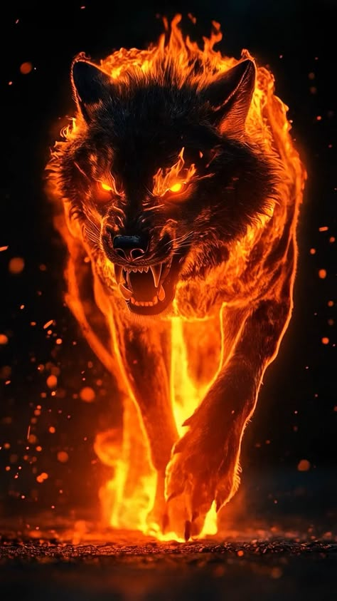 Fire Wolf Tattoo, Wolf Background Wallpapers, Dark Wolf Wallpaper, Demon Wolf Tattoo, Fire Panther, Wolf Live Wallpaper, Wolf Cry, Cute Animal Wallpapers, Fire Wolf