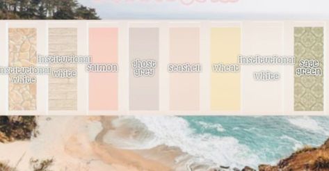 Blush Color Scheme Bloxburg, Blush Color Palette Bloxburg, Bloxburg Blush House Color Scheme, Blush House Color Scheme Bloxburg, Bloxburg Spring Color Schemes, Bloxburg Blush Color Scheme, Bloxburg Beach Color Scheme, Bloxburg Color Pallete Aesthetic, Color Pallets Bloxburg