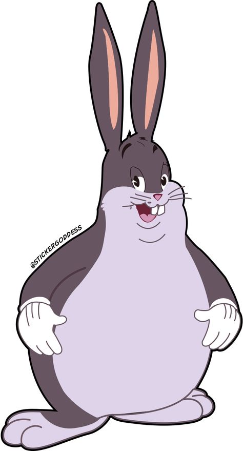 Big Chungus vector for a meme. Big Back Funny, Big Chungus, Challenges Funny, Kitty Crafts, Then Vs Now, Hello Kitty Crafts, Monty Python, Big Belly, Fresh Memes